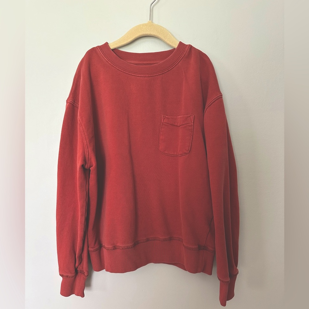 Boden Rust / Copper Sweatshirt with front pocket for boys, size 9 - 10 years